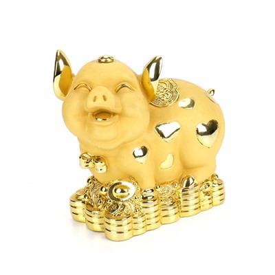 Металлическая скульптура свиньи Настольные поделки